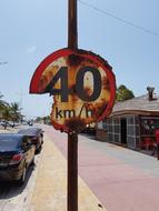 old rusty sign