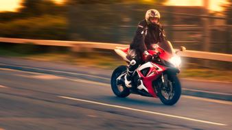 Motorbike Sunset