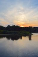 River Sunset Trees