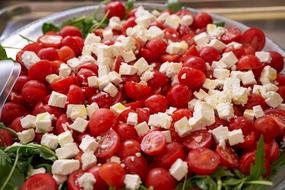 sliced peppers with cheese