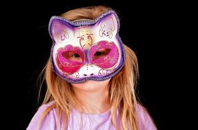 Girl Mask Cat pink