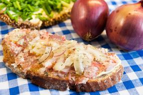 healthy onion sandwich