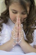 cute girl prayer