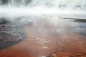 Water Steam Geyser