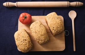 crusty bread on the board