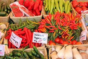 ripe peppers market