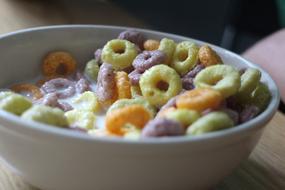 sweet breakfast with cereal