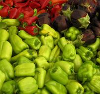 Fresh peppers on sale