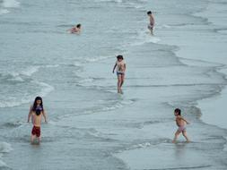 Beach Children Play
