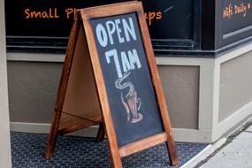coffee sign black