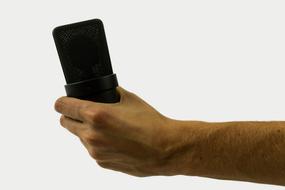 audio Microphone in Hand