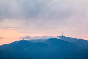 Tv Tower Mountains Morning