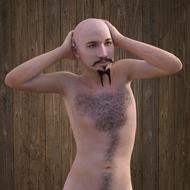clipart of man bald head chest hair