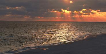 Water Sunset Sea