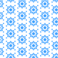 pattern blue flower design