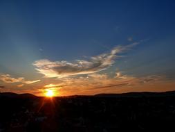 Sunset Veszprém Castle