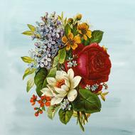 flower vintage collage bouquet