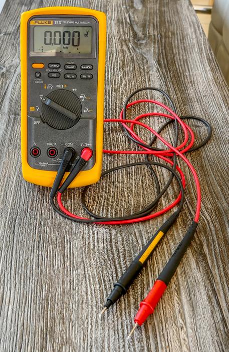 Equipment Tool Multimeter red yellow