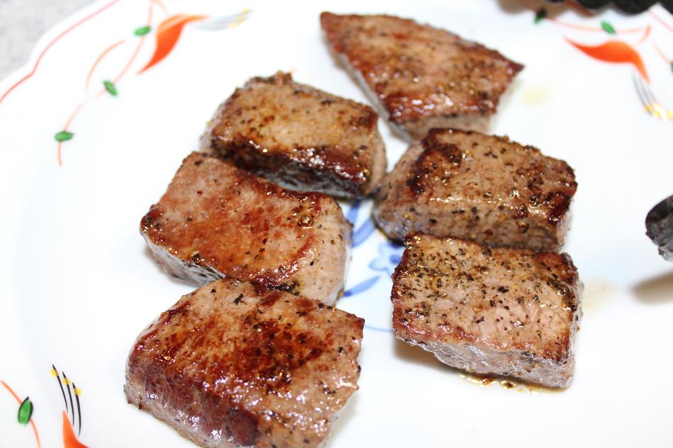 meat on plate with spices