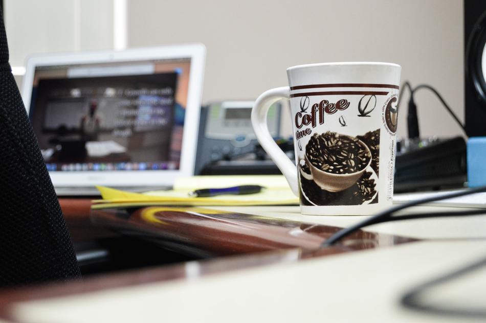 coffee mug on your desk