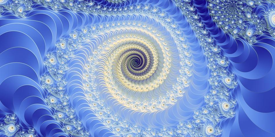 blue fractal background