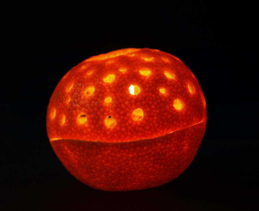 orange candle