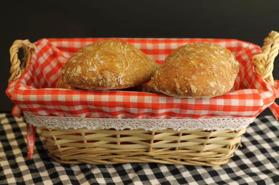fresh delicious bread in a basket