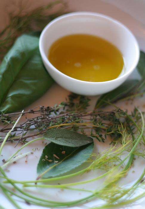 oil in a bowl