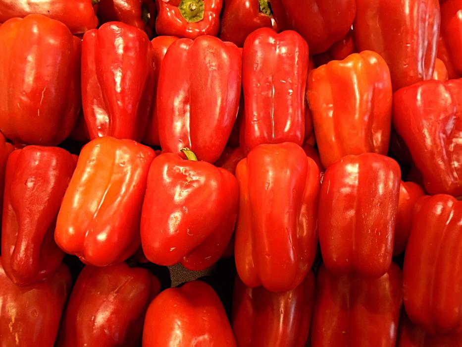 red ripe peppers