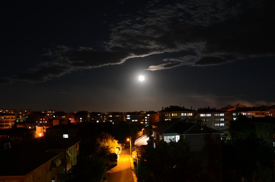 Night Month Cloudy