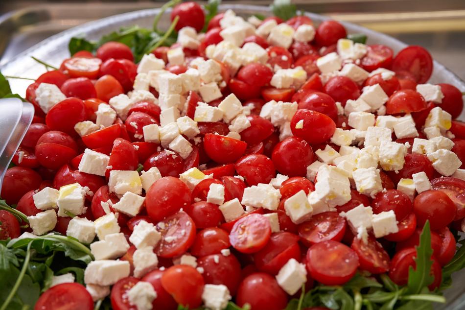 sliced peppers with cheese