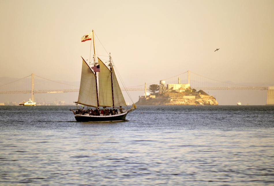 Alcatraz Island Sailboat