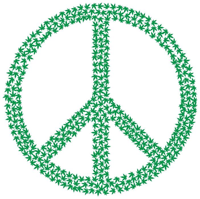 marijuana peace cannabis drug hemp