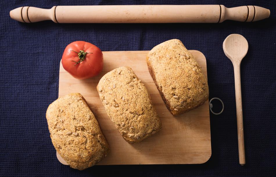 crusty bread on the board