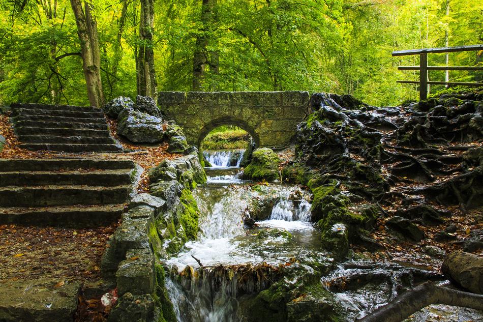 Creek Bad Urach Waterfall Swabian
