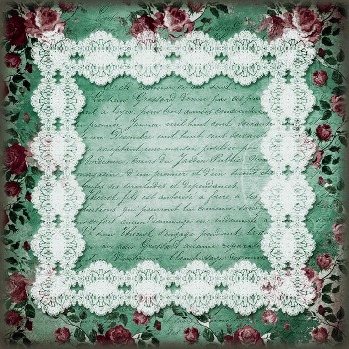 ornament floral picture frame