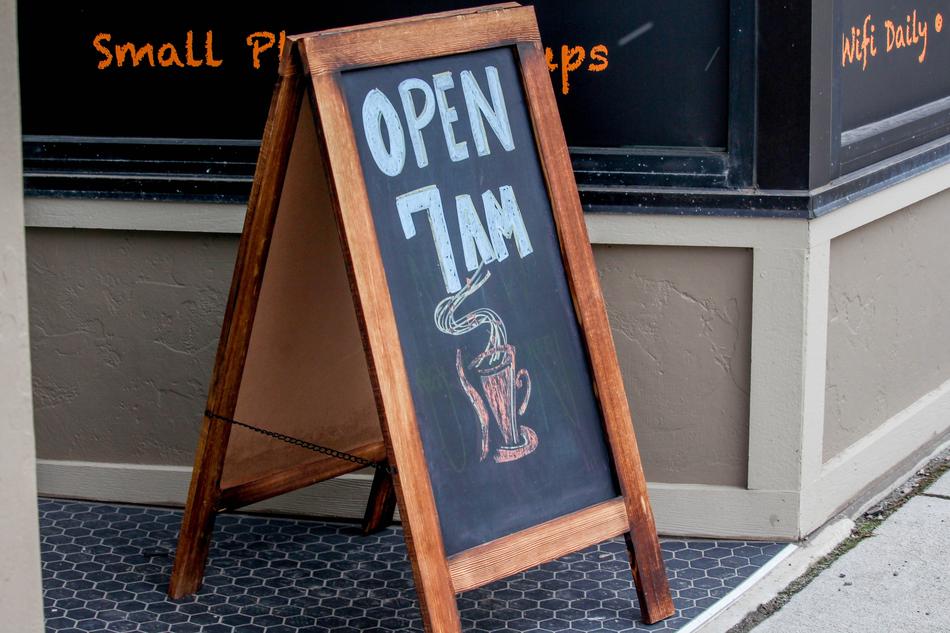 coffee sign black