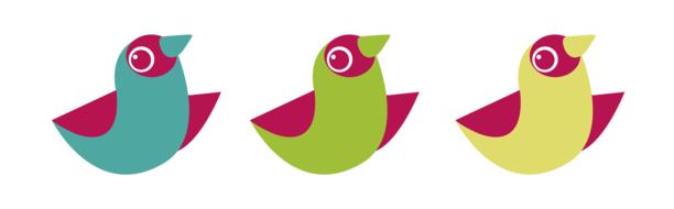 birds digital illustration easter