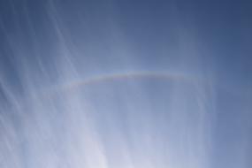 Rainbow Sun-Bow Wispy Clouds