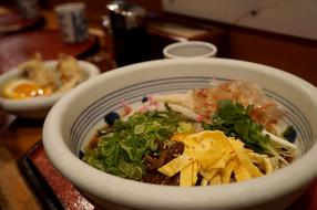 healthy ramen on a plate