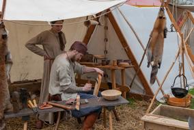 medieval Wood Artisan People