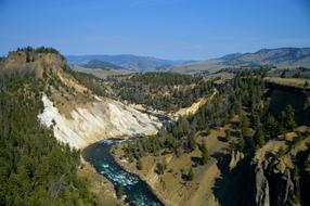 United States Yellowstone National park view