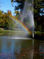 Rainbow Water Droplets Sun