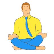 man relaxing sketch drawing