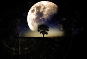 moon landscape surreal surrealism