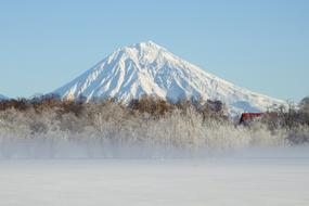 Koryaksky Volcano Kamchatka Winter