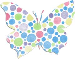 butterfly circles colorful abstract