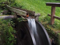 Waterwheel Flow Bach Water