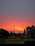 Sunrise Orange Sky Landscape