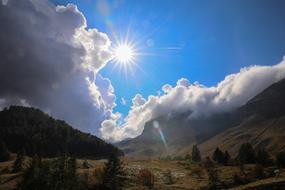 Landscape Mountains Clouds